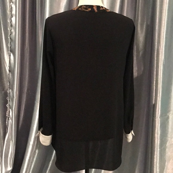 Leopard Print Contemporary Blouse - Picture 5 of 5